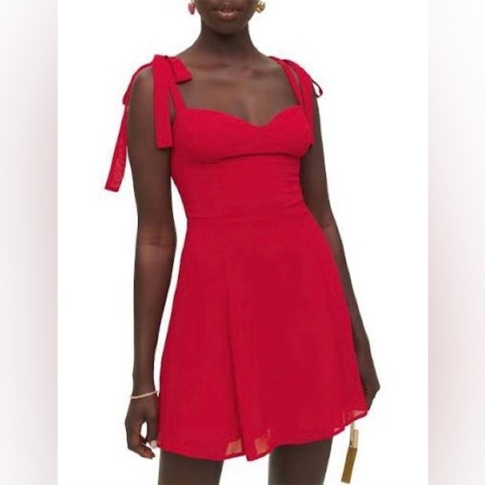 Reformation Niara dress in Cherry Red Size 6